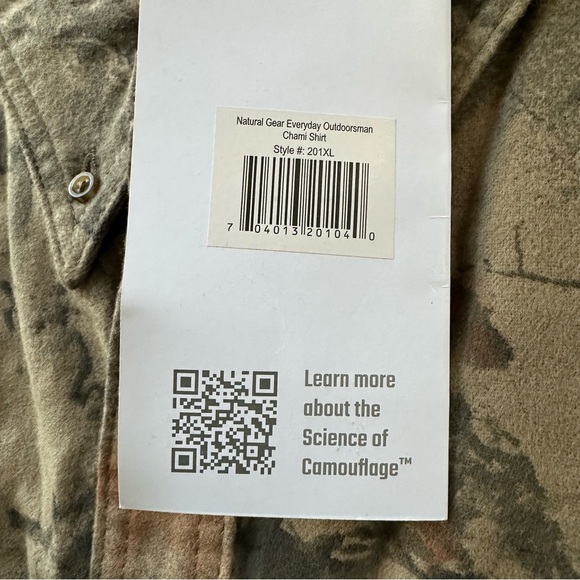 NWT Natural Gear Outdoorsman Button Up Flannel Shacket XL - Hunting Fishing Camo - Picture 8 of 8